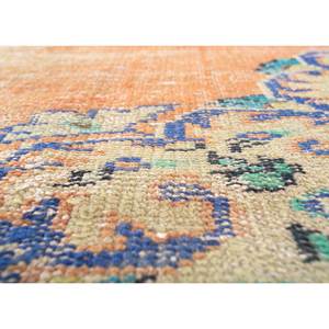 Alfombra Vintage de Lana 9x12, Roja y Naranja, Tejida a Mano con Patrón de Medallón, para Sala de Estar o Pasillo, Rectangular - Product Image 3