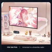 Support de moniteur H1 Support de bras à ressort à gaz à bras unique pour moniteur de bureau