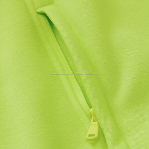 Sweat-shirt de course en polaire vert fluorescent de haute qualité pour hommes avec capuche Veste d'hiver épaisse à imprimé à la mode - Product Image 2