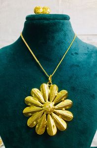 TOGO COMOROS 1 gramme en alliage plaqué or bijoux collier léger boucles d'oreilles avec perle femmes africaines tenue de fête régulière cadeau - Product Image 3