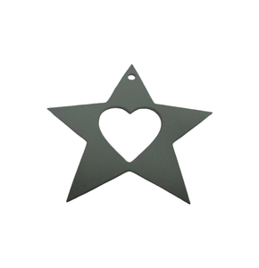 Offre Spéciale personnalisé fait à la main ensemble de 2 métal fer suspendus coeurs laiton placage décoration murale maison mariage en gros en vrac - Product Image 6