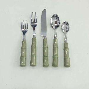 Ensemble de couverts brillants de haute qualité en argent, cuillère, fourchette et couteau, accessoires de cuisine et collections de salle à manger, vente chaude - Product Image 4