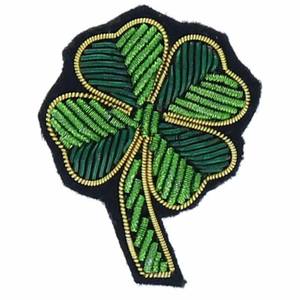 Broche en fil de bullion brodé de haute qualité avec strass, logo personnalisé, options de couleur, à coudre/à brocher, tissu en toile réutilisable - Product Image 3