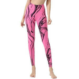 High Waist Scrunch Butt Lifting Quick Drying Sports <b>Pants</b> for Women High Quality Women Striped Seamless Yoga Leggings Tie Dye - Product Image 5