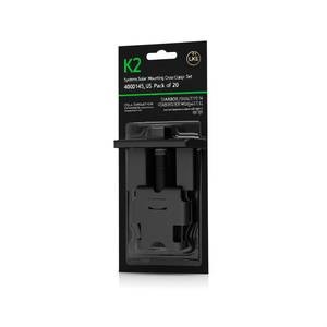 K2 Systems Kit de fixation solaire à croisillon finition noire 4000145-US Lot de 20 - Product Image 2