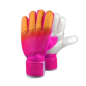 Gants de gardien de but professionnels COSH Cs-358-KB, hybrides, respirants, paume en latex, blanc, contact rose, dégradé orange, unisexe - Product Image 1