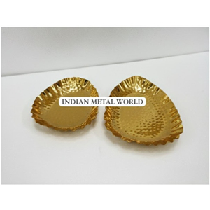 Tazón de Chocolate de Metal Dorado Acanalado de Alta Calidad, Plato Redondo para Postres, Decoración para Fiestas y Bodas, Vajilla Elegante, Soporte para Postres - Product Image 6