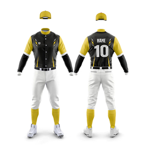 Uniforme de baseball en tissu doux au toucher, entièrement personnalisé, fabriqué par un bon fournisseur, service OEM - Product Image 4