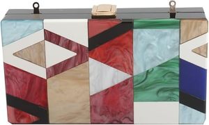 กระเป๋าคลัทช์เรซิ่นสำหรับผู้หญิง กระเป๋าคลัทช์เรซิ่นทำมือ กระเป๋าคลัทช์เรซิ่นดีไซเนอร์ กระเป๋าคลัทช์เรซิ่นหรูหราสำหรับงานปาร์ตี้ ราคาประหยัด - Product Image 5