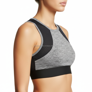 Sexy Asymmetric Yoga <b>Bra</b> Women High Support Workout Crop Top Padded Athletic Sports <b>Bra</b> - Product Image 2