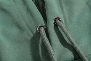 Sudadera con Capucha Bordada Verde Oscuro Estilo Hip-Hop para Hombre y Mujer, Estilo Urbano Informal, Holgada, Estilo Y2K, con Capucha, Orgánica, para Invierno - Product Image 6