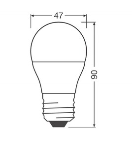 Lámpara esférica LED E27 7W 4000K 806Lm 47x90mm. (Osram 022005) - Product Image 2