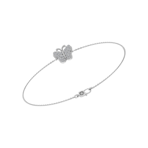 Luxury 950 Platinum IGI Certified Lab Grown Diamond Butterfly Tennis <b>Bracelet</b> Minimalist Fine Chain Link Jewelry for Weddings - Product Image 1