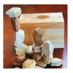 Rocas ecológicas de madera TUMI ISHI, piedras de equilibrio únicas, hechas a mano para la creatividad, artesanía de madera natural a granel - Product Image 5