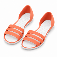 Sandales plates confortables pour femmes, nouvelles, élégantes, à semelle souple, style mule, plage, à enfiler, talon fermé, à bride unique, en PVC