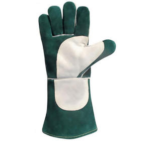 ถุงมือเชื่อมหนังวัวออกแบบตามสั่งทนทานวัสดุคุณภาพสูง - Product Image 3