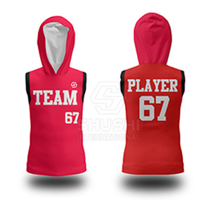Sudadera con capucha sin mangas para hombre 7on7 Flag Football-Top deportivo de rendimiento transpirable y de secado rápido con logotipo personalizado de talla grande - Product Image 2