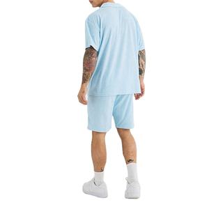 Camisa con Diseño de Cuello Personalizado, Corte Regular, Estilo Oversize, Ropa de Verano, Venta al Por Mayor, Material Elástico, Conjunto de Dos Piezas para Hombre - Product Image 5