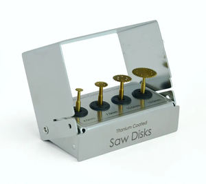 Kit de disco de sierra de implante Dental Manual certificado CE de alta calidad, Juego de 4 Uds. De 4mm, 7mm, 13mm, acero inoxidable, Internacional dogmático - Product Image 4