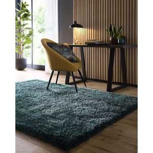 Juego de Alfombras Shaggy Verde Bosque de Chicago de The Rugs, 67x200cm - Product Image 6