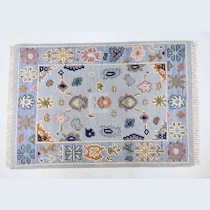 Antique Vintage Moderne Oushak Laine Customi Logo Accepté Dans Le Monde Entier Livraison De Porte Noué À La Main Oshak Tapis Tapis Tapis Par ITHL - Product Image 3