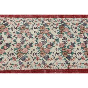 Alfombra clásica de lana rojo Beige de 3,8x6,8 pies estilo Kilim área grande alfombras rectangulares turcas respaldo de látex Patchwork para pasillo 10mm - Product Image 5