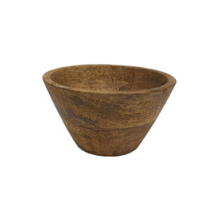 Bol à fruits de forme ronde en bois personnalisé fini naturel pour table maison et hôtels nourriture et collations bols de service faits à la main - Product Image 1