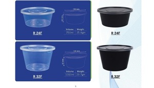 ชามพลาสติกทรงกลมสำหรับใช้ในครัวภาชนะบรรจุอาหารแบบมีฝาปิดใช้ซ้ำได้ใช้กับไมโครเวฟได้ปลอดภัย - Product Image 4