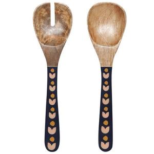 Vajilla de madera de Acacia con mango impreso en caliente, utensilios de cocina de regalo de bajo coste, herramientas para servir cucharas - Product Image 3