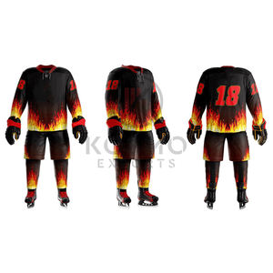 Tenues de hockey sur glace confortables et durables pour joueurs professionnels, 100% polyester, service OEM personnalisable disponible - Product Image 6