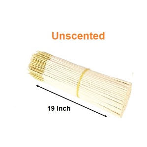 Varillas de incienso blancas de 19 pulgadas más vendidas Suministro a granel de madera natural sin perfume - Product Image 1