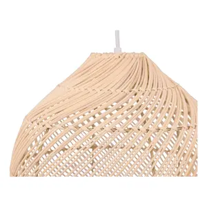 Luces colgantes de techo de ratán con estructura fuerte y estética natural para proyectos de decoración de interiores, venta al por mayor - Product Image 3