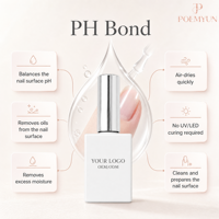 Déshydratant liquide professionnel pour ongles PH Bond Prep pour poudre acrylique et vernis gel UV LED, usage en salon