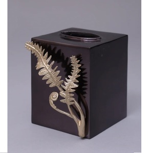 กล่องใส่กระดาษทิชชูโลหะสีทอง กล่องใส่กระดาษเช็ดปากแบบกำหนดเอง สำหรับร้านกาแฟและร้านกาแฟ ใช้ในชีวิตประจำวัน ตกแต่ง - Product Image 6