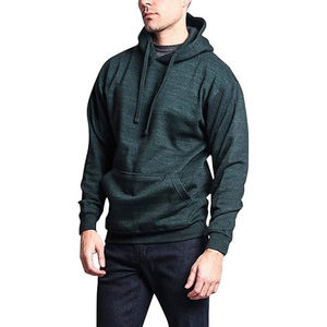 Sweat-shirt à capuche en molleton français pour homme, vente en gros 2025, coton, col uni, manches longues, poche kangourou, streetwear surdimensionné - Product Image 1