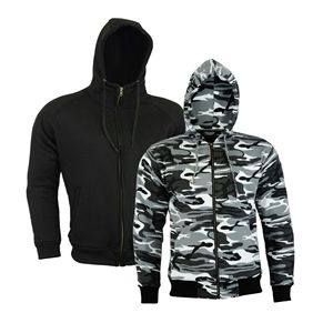 Motorbike Motorcycle CE Protection Made <b>With</b> Lined <b>Fleece</b> Hoodie Best Design <b>Fleece</b> Hoodie <b>Lining</b> Biker - Product Image 2