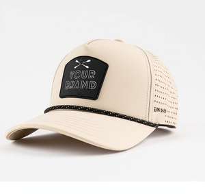 High Quality Customized Gorras <b>Hats</b> OEM ODM 5 Panel <b>Waterproof</b> Golf Baseball Cap PVC Logo Bulk Orders For <b>Men</b> Sport Supply - Product Image 4