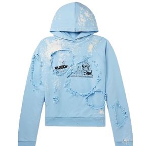 Sweat à capuche lourd personnalisé Design Boxy surdimensionné Sun Faded Stone Washed Distressed - Product Image 4