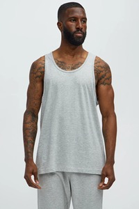 Ropa de salón de verano Vintage personalizada para hombre, conjunto de chaleco y pantalones cortos transpirables de algodón 100% para hombre, conjunto de ropa de dormir para hombre - Product Image 4