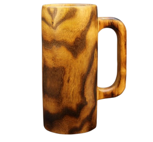 Taza de madera para beber Color marrón oscuro Venta al por mayor Bebidas de café reutilizables Bebidas Tazas de madera de mango Taza con asa - Product Image 6