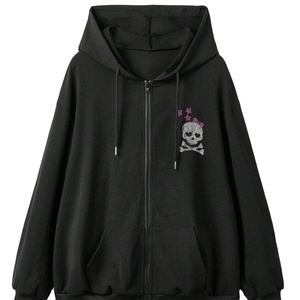 Ropa al aire libre Sudaderas con capucha de diamantes de imitación para mujer Alta calidad Antiarrugas Transpirable Ecológico Ligero Moda - Product Image 5