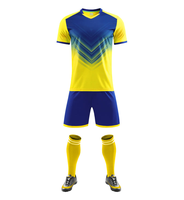 Seragam Sepak Bola Latihan Kustom Cepat Kering Lengan Pendek 2425 Set Lengkap Tim Pria Semua Musim 100% Poliester