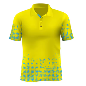 เสื้อโปโลกอล์ฟผ้าโพลีเอสเตอร์ของผู้ชายเสื้อโปโลระบายอากาศได้ดี - Product Image 2