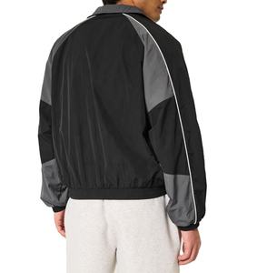 Custom Design OEM Service Full Zip up <b>Patchwork</b> Colorblock Vintage Hip hop Windproof Windbreaker Track <b>Jacket</b> - Product Image 6