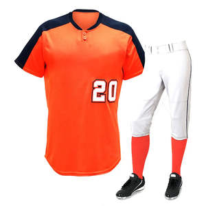 Vêtements de sport pour hommes les plus vendus de Direct Factory, uniforme de baseball professionnel de haute qualité avec logo personnalisé, 100% polyester, séchage rapide - Product Image 4