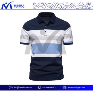 เสื้อโปโลพรีเมียมสำหรับผู้ชาย ดีไซน์ทันสมัย ปักโลโก้ได้ตามต้องการ แขนสั้น ผ้าฝ้ายถัก แห้งเร็ว เหมาะสำหรับกอล์ฟ รับผลิตแบบ ODM ปรับแต่งได้ - Product Image 2