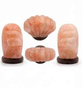 Lampe en coquille de coquillage de sel rose, lumière nocturne en pierre naturelle, lampe en sel artisanale pour la décoration de la maison, relaxation - Product Image 5