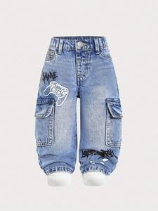 Vente en gros de nouveaux jeans en denim stretch pour femmes, pantalons stretch à boutons, pantalons taille haute, jeans décontractés pour garçons - Product Image 2