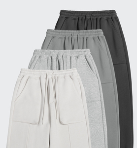 Ensembles de survêtements de jogging avec logo personnalisé pour hommes ensemble de sweat à capuche avec fermeture éclair survêtement de pyjama avec poche survêtements confortables - Product Image 3