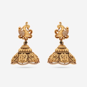 Colgante Étnico Religioso Estilo Antiguo de Aleación de Zinc con Forma de Campana 188055 y Patrón de Corazón para Bodas y Fiestas, con Perlas y Diamantes - Product Image 1